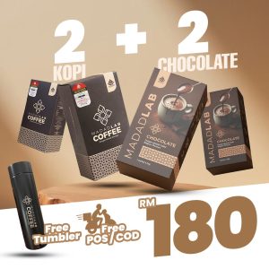 2 KOPI + 2 COKLAT + TUMBLER